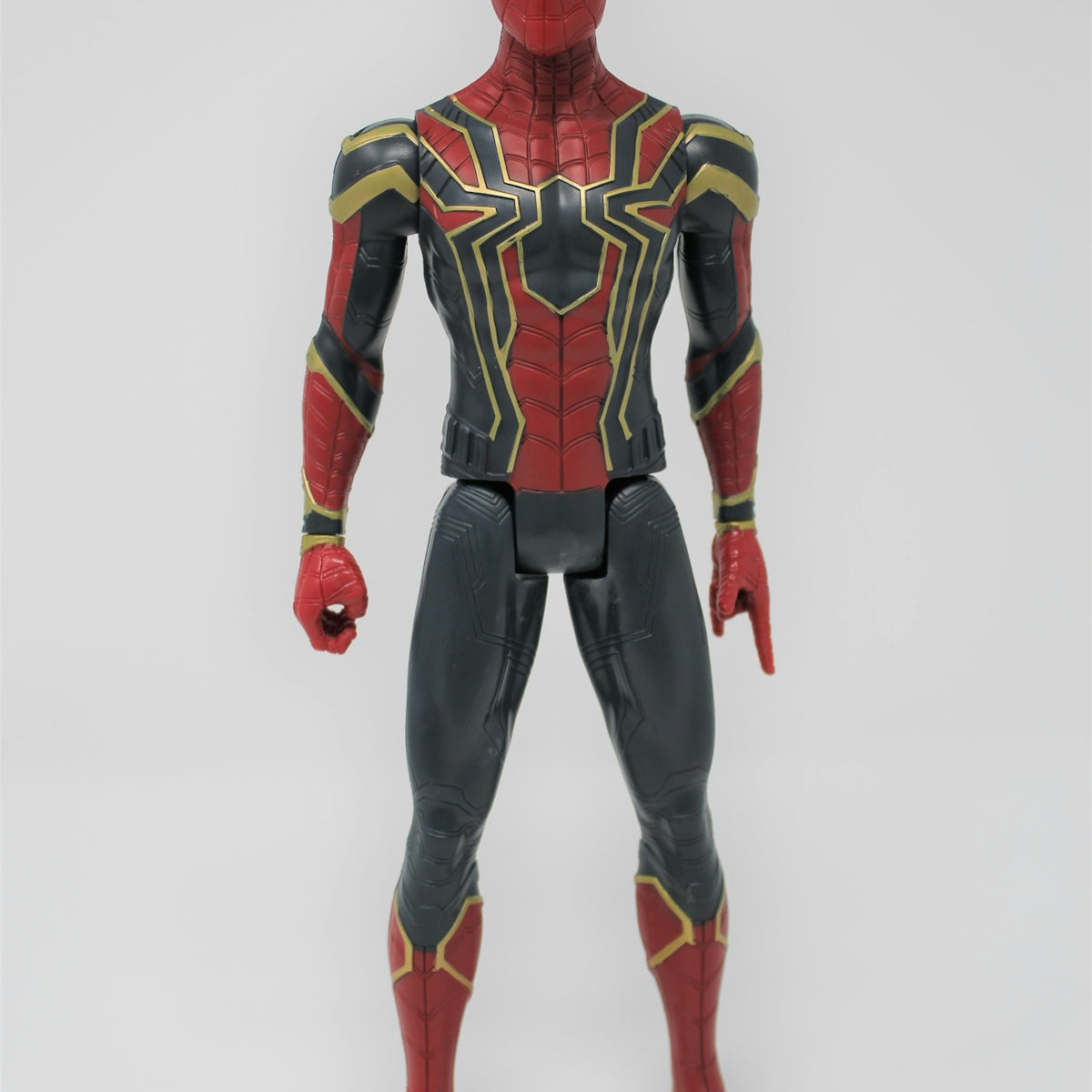 Marvel's Spider-man action figure in his Iron Spider suit