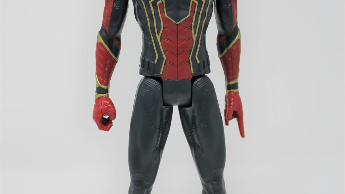 Marvel's Spider-man action figure in his Iron Spider suit