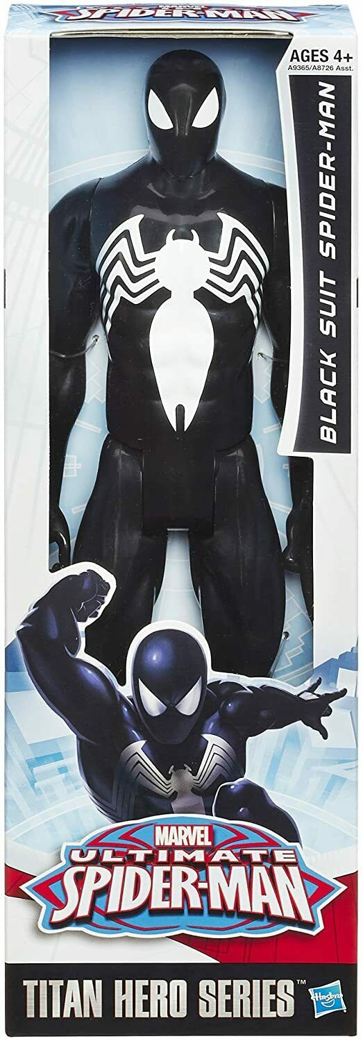 Marvel Ultimate Spider-Man Black Suit Action Figure - 12-inch Titan Hero Series
