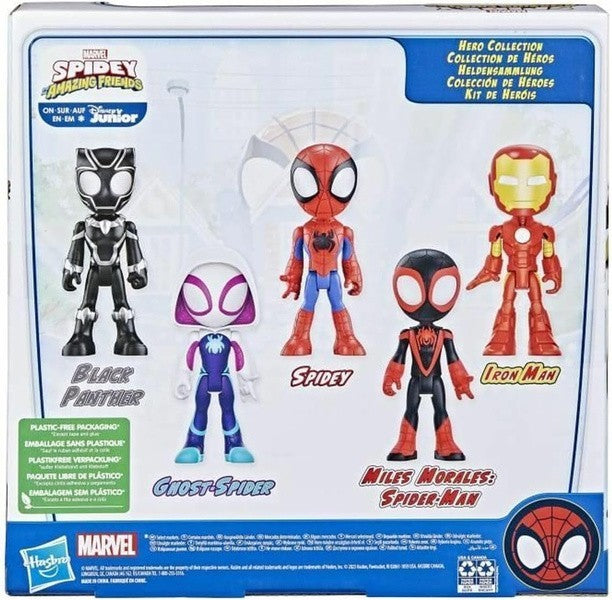 Marvel Spidey and His Amazing Friends Hero Collection 5-Figure Pack | Time4Child