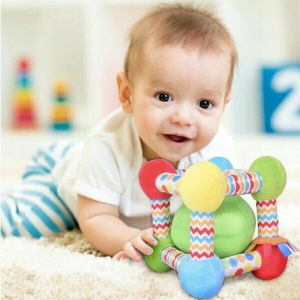 Fisher-Price Sensory Activity Cube Baby Plush Toy | Time4Child