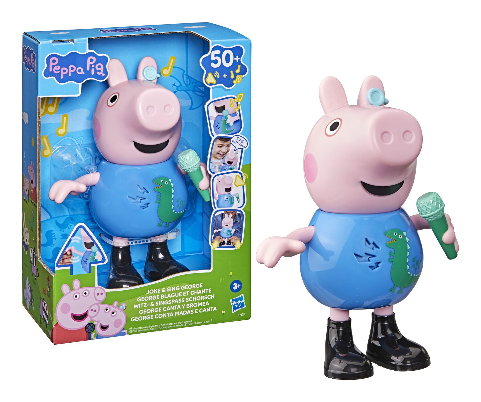 Peppa Pig Joke & Sing George Interactive Plush Figure with 50+ Sounds | Time4Child