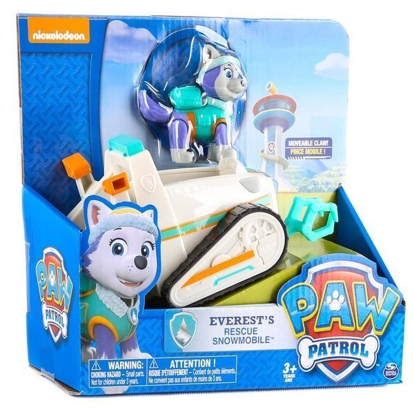 PAW Patrol Everest’s Rescue Snowmobile Vehicle and Figure Set | Time4Child