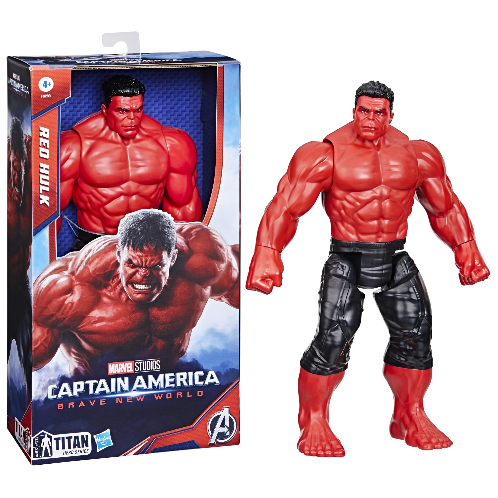 Marvel Studios Captain America: Brave New World Red Hulk – 11.5-inch Titan Hero Series Action Figure by Hasbro (F9299)