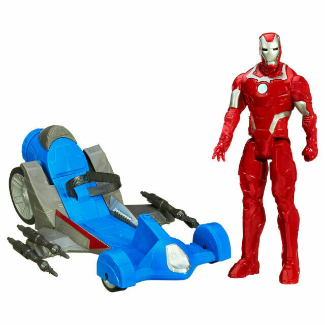 Marvel Avengers Iron Man with Battle Racer Vehicle & 4 Missiles | Time4Child