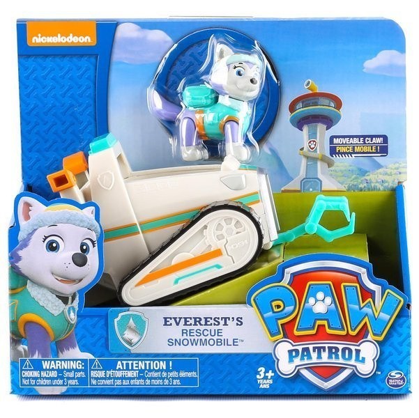 PAW Patrol Everest’s Rescue Snowmobile Vehicle and Figure Set | Time4Child