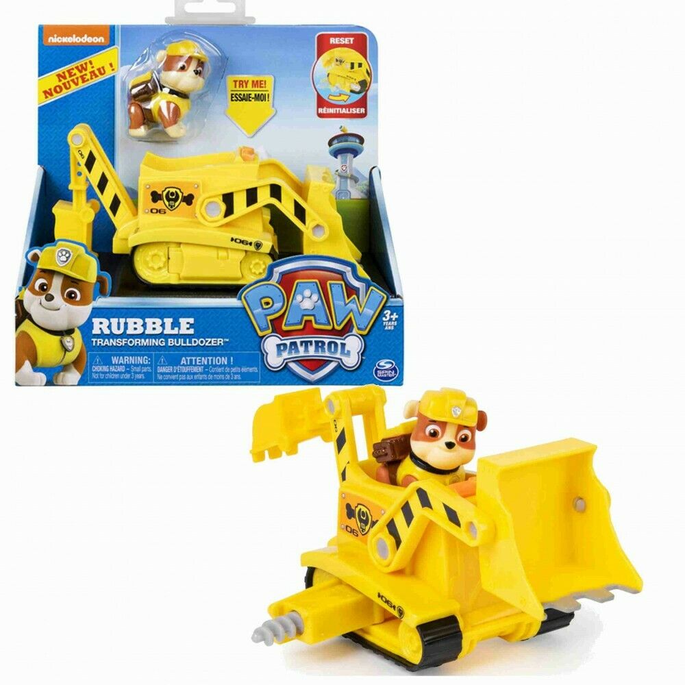PAW Patrol Rubble Transforming Bulldozer Vehicle and Figure | Time4Child