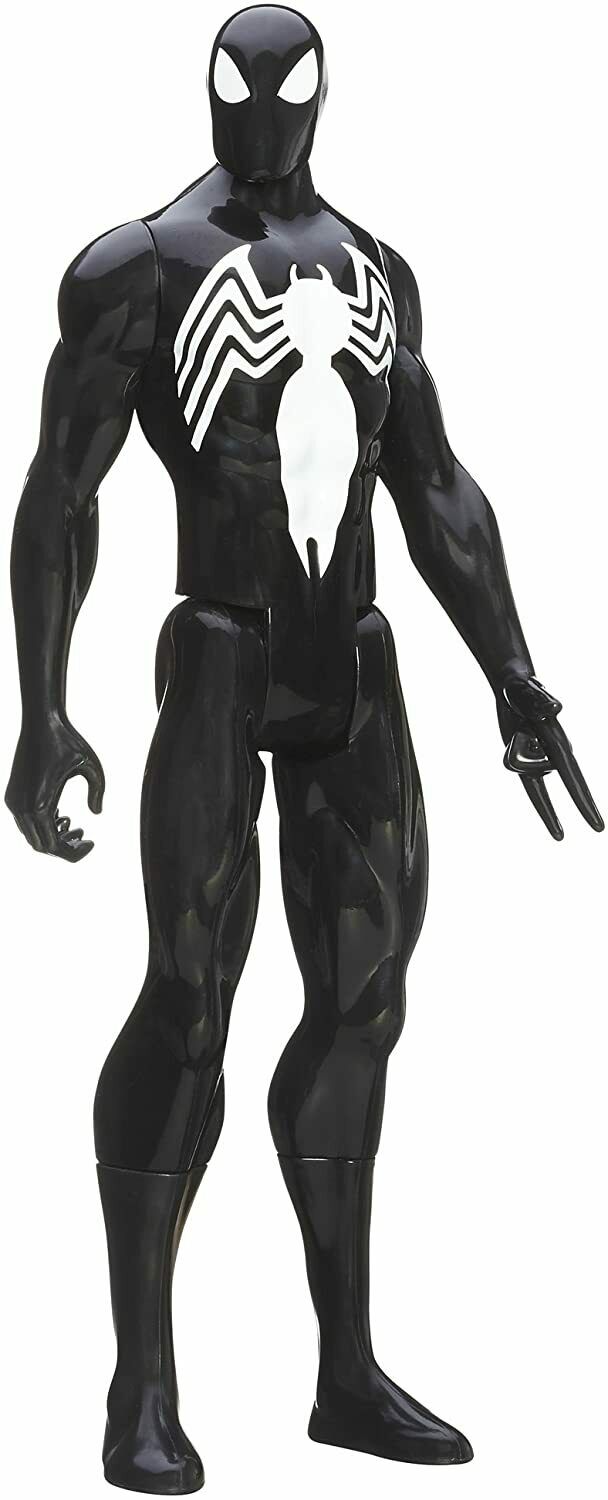 Marvel Ultimate Spider-Man Black Suit Action Figure - 12-inch Titan Hero Series