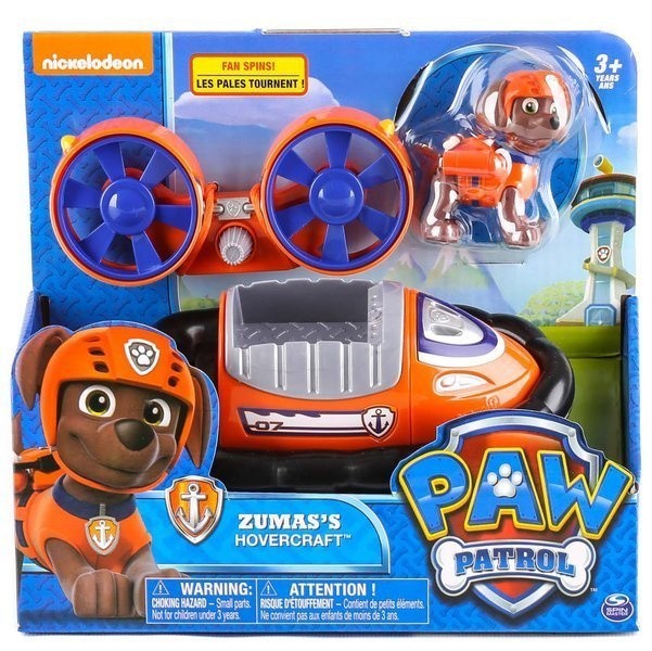 PAW Patrol Zuma Hovercraft Vehicle & Figure Set (Age 3+)