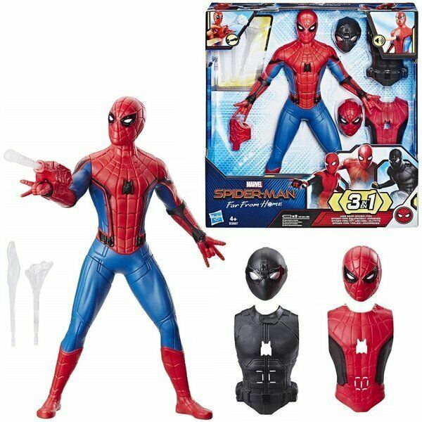 Marvel Spider-Man 3-in-1 Action Figure with Web Blaster Gear