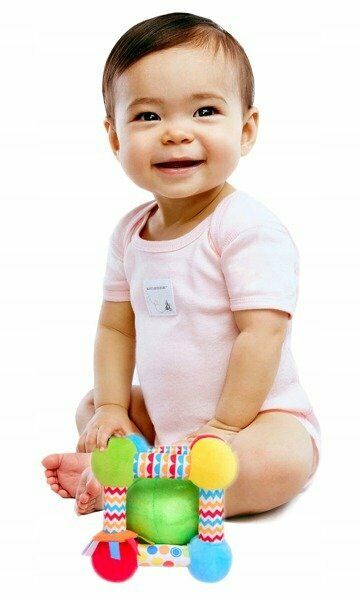 Fisher-Price Sensory Activity Cube Baby Plush Toy | Time4Child