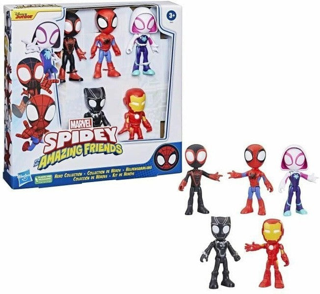 Marvel Spidey and His Amazing Friends Hero Collection 5-Figure Pack | Time4Child