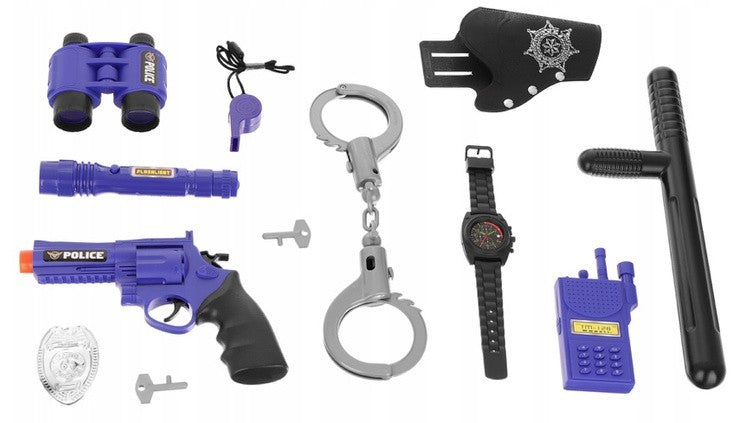 Ultimate Police Force Mission Equipment Set - 10 Piece Role Play Kit | Time4Child