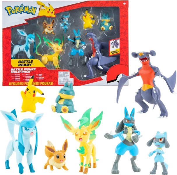 Official Pokémon Battle Figures Multi-Pack (8 Figures) Set (Age 4+) PKW2633