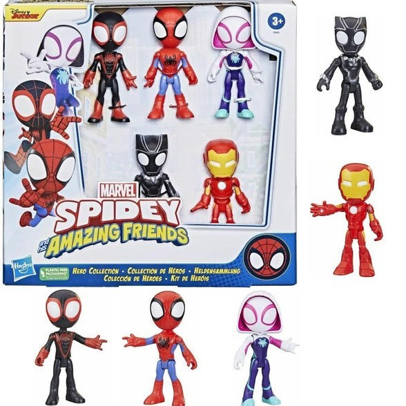 Marvel Spidey and His Amazing Friends Hero Collection 5-Figure Pack | Time4Child