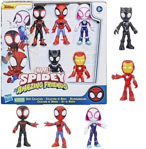 Marvel Spidey and His Amazing Friends Hero Collection 5-Figure Pack | Time4Child