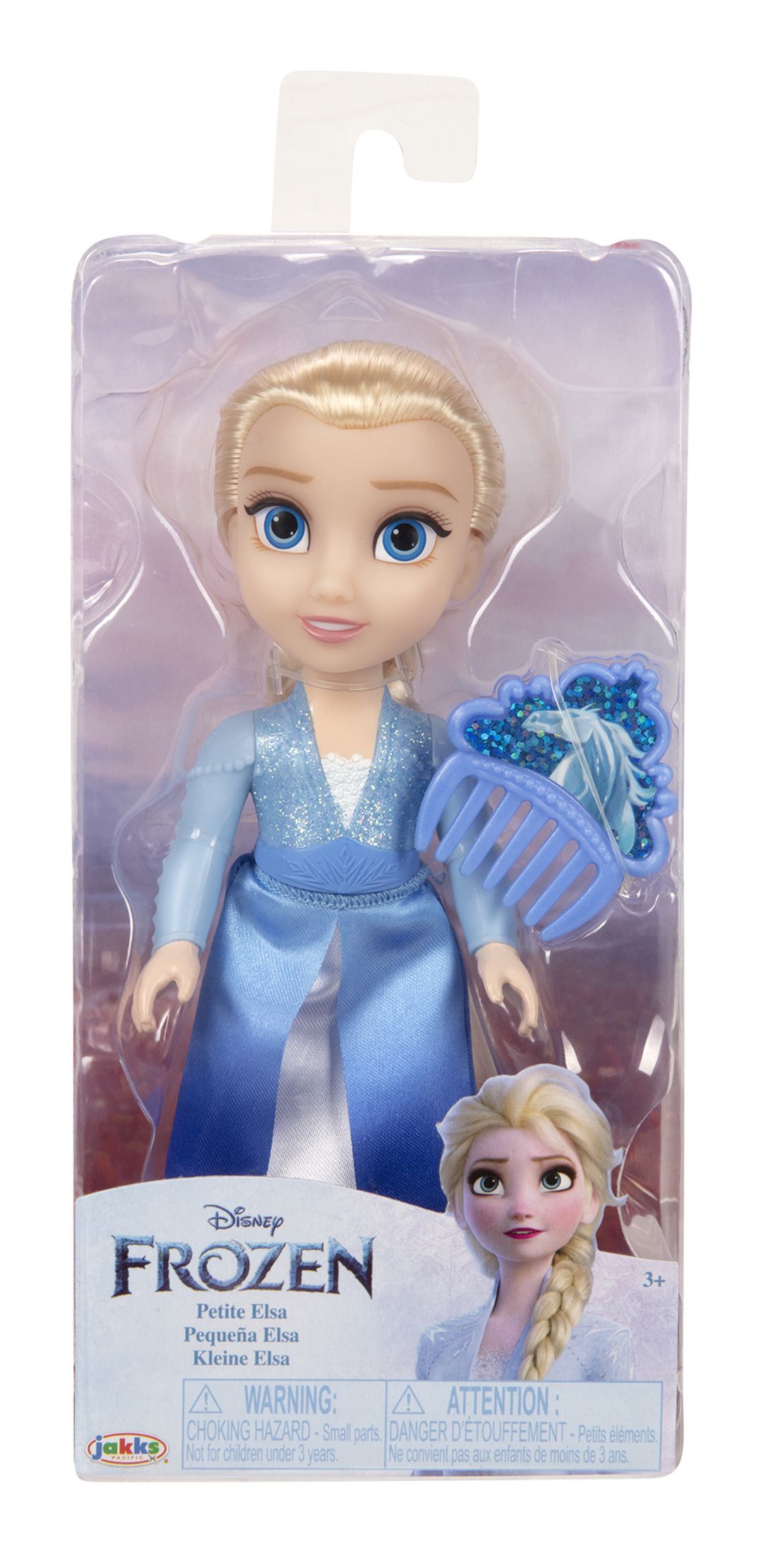 Disney Frozen Petite Elsa 6-inch Doll with Glitter Comb Accessory | Time4Child
