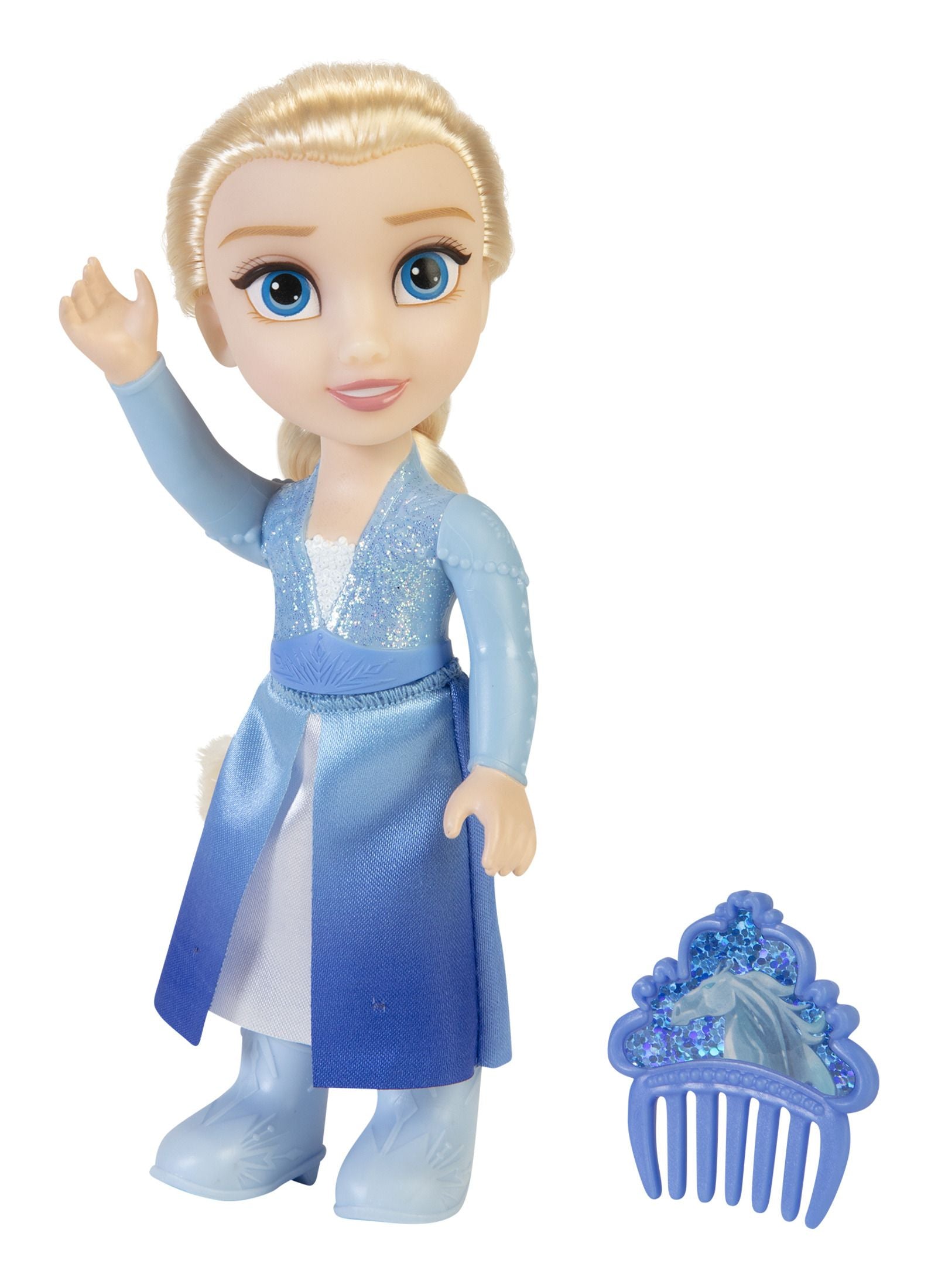 Disney Frozen Petite Elsa 6-inch Doll with Glitter Comb Accessory | Time4Child