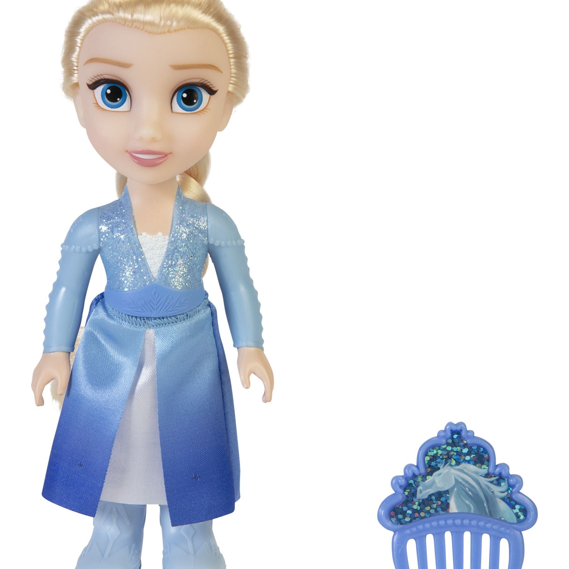 Disney Frozen Petite Elsa 6-inch Doll with Glitter Comb Accessory | Time4Child