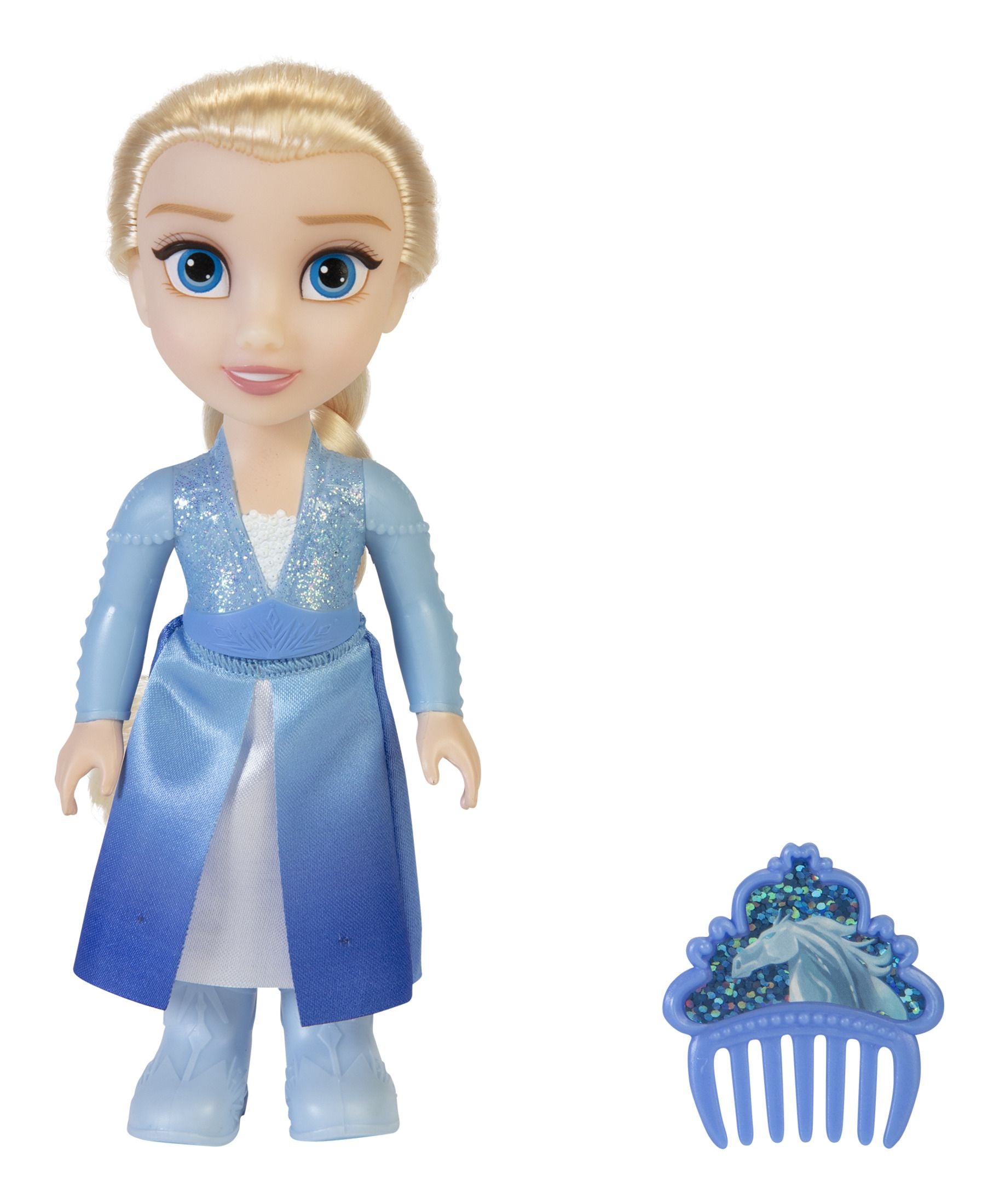 Disney Frozen Petite Elsa 6-inch Doll with Glitter Comb Accessory | Time4Child