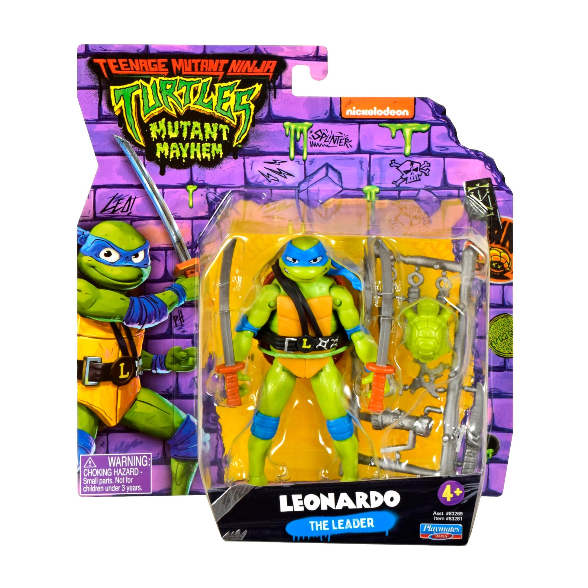TMNT Mutant Mayhem Leonardo Action Figure with Accessories | Time4Child