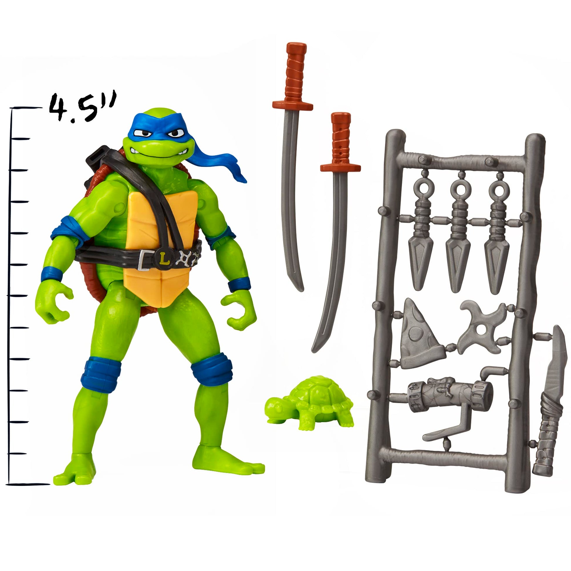 TMNT Mutant Mayhem Leonardo Action Figure with Accessories | Time4Child