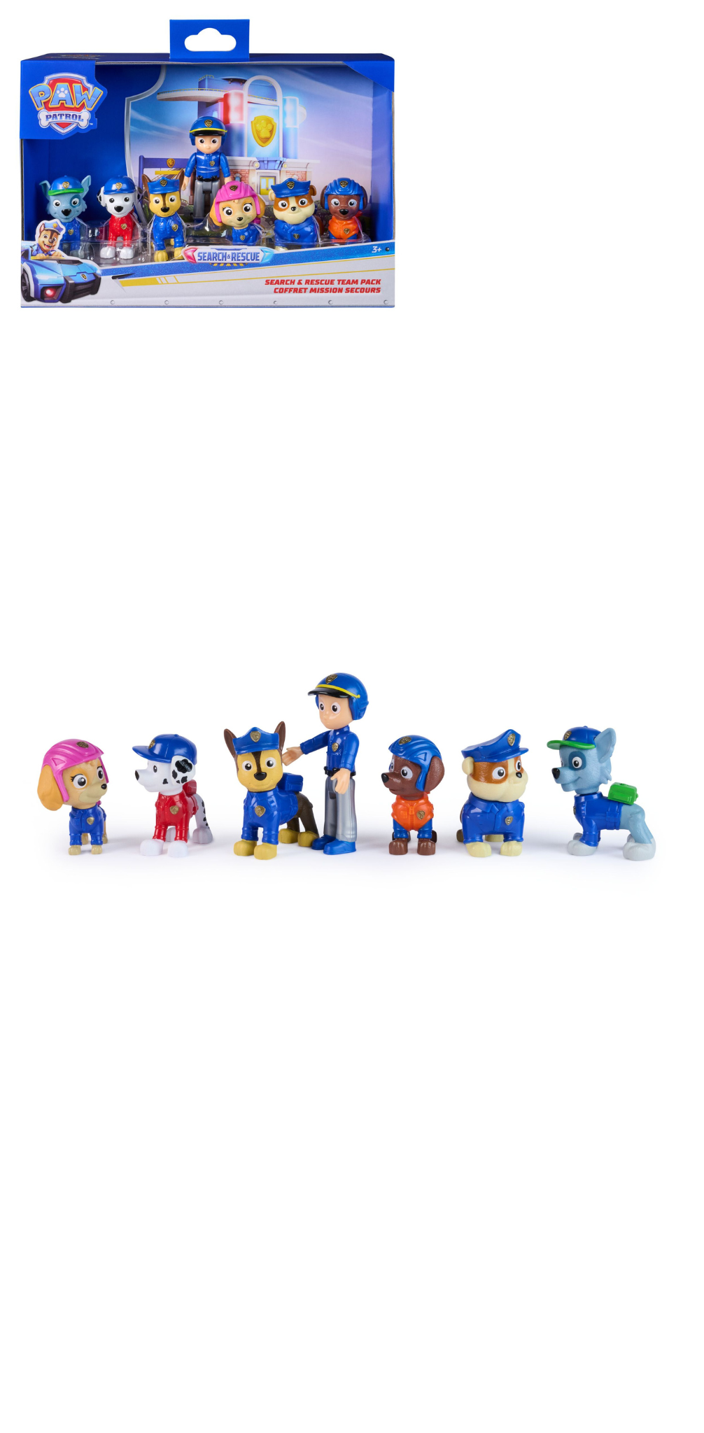 PAW Patrol Search & Rescue Team Pack - 7 Collectible Figures Set | Time4Child