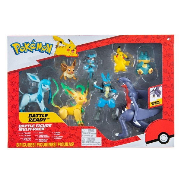 Official Pokémon Battle Figures Multi-Pack (8 Figures) Set (Age 4+) PKW2633