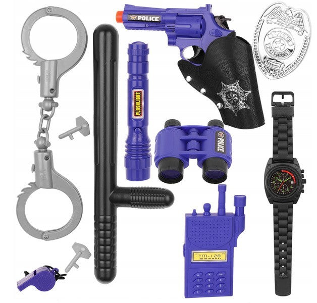 Ultimate Police Force Mission Equipment Set - 10 Piece Role Play Kit | Time4Child