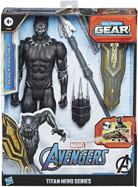 Marvel Avengers Black Panther Titan Hero Series Blast Gear Figure | Time4Child