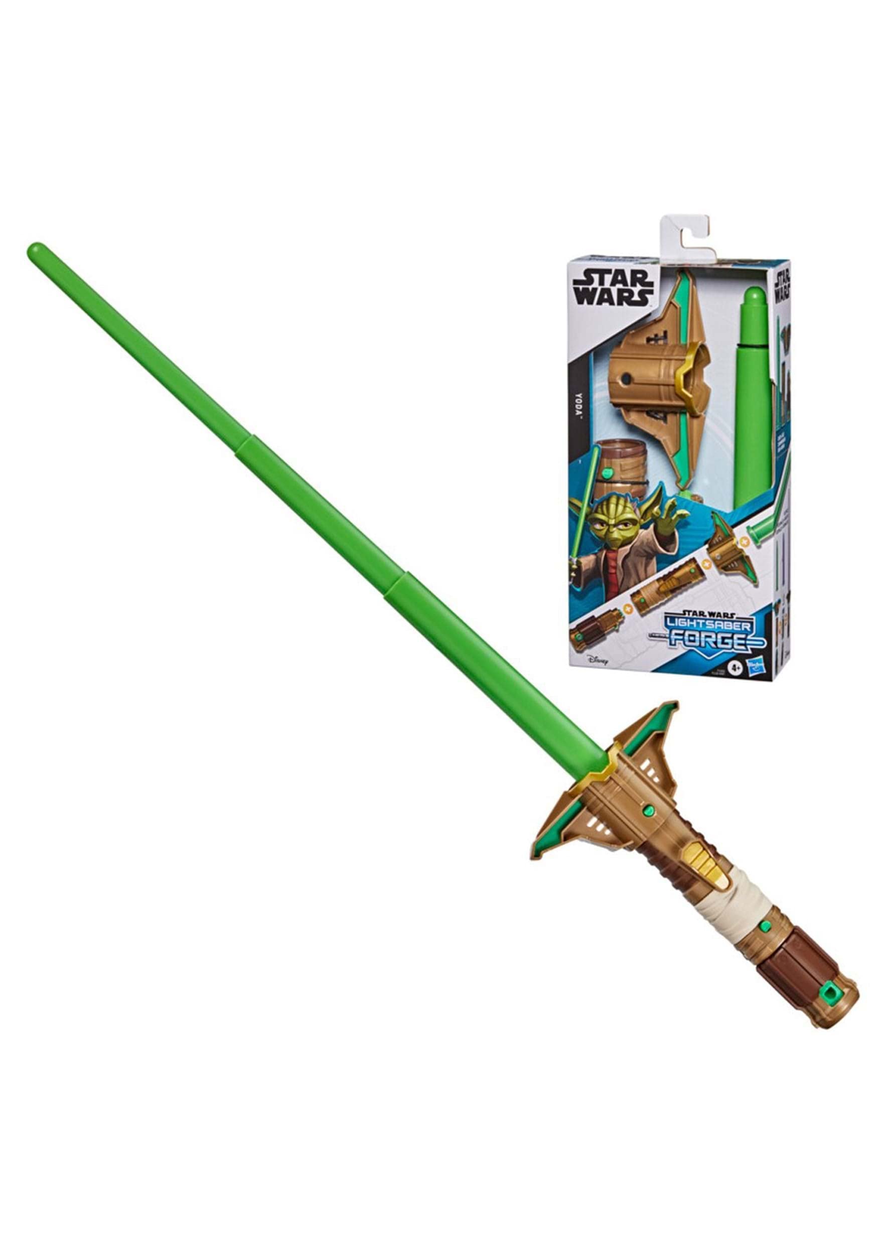 Star Wars Lightsaber Forge Yoda Electronic Lightsaber – Customizable Jedi Roleplay Toy by Hasbro
