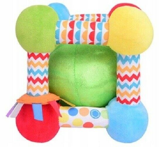 Fisher-Price Sensory Activity Cube Baby Plush Toy | Time4Child