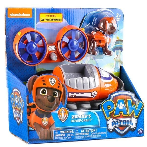 PAW Patrol Zuma Hovercraft Vehicle & Figure Set (Age 3+)