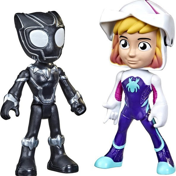 Marvel Spidey and His Amazing Friends Hero Reveal Black Panther & Ghost-Spider 2-Pack | Time4Child