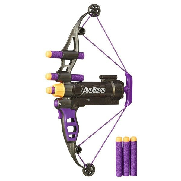 Marvel Avengers Hawkeye Longshot Bow NERF Toy with 6 Darts | Time4Child