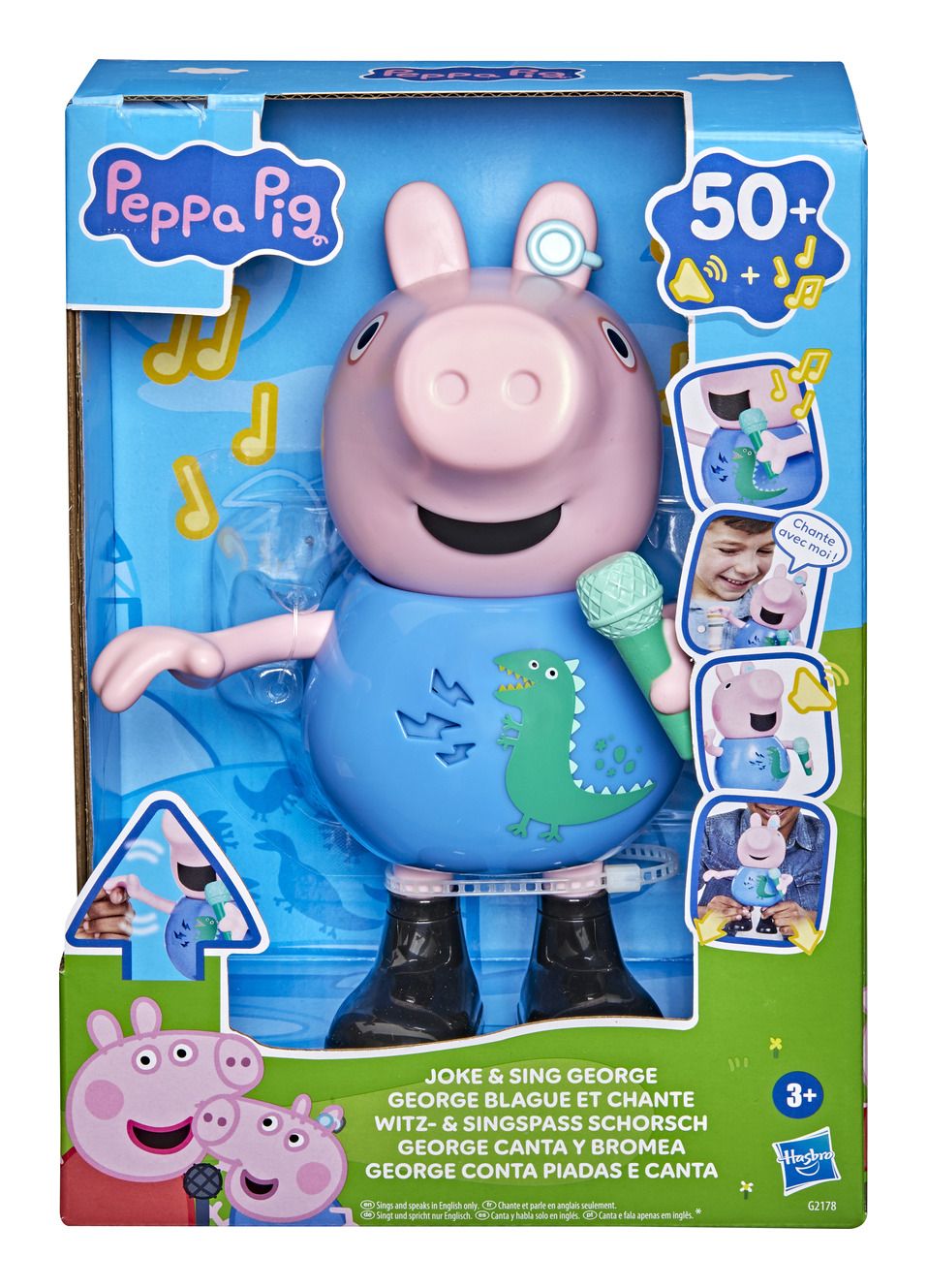 Peppa Pig Joke & Sing George Interactive Plush Figure with 50+ Sounds | Time4Child