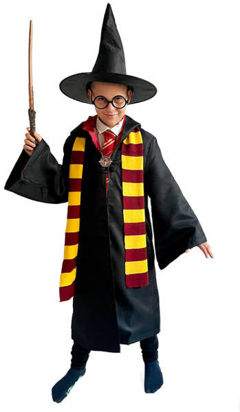 Harry Potter Deluxe Costume Set - Robe, Wand, Glasses & Accessories | Time4Child