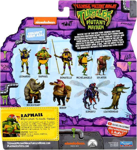 Teenage Mutant Ninja Turtles: Mutant Mayhem Raphael Action Figure - Basic Figure with Accessories