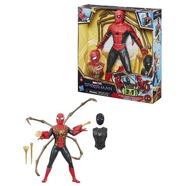Marvel Spider-Man No Way Home 3-in-1 Action Figure Set - 12-inch | Time4Child