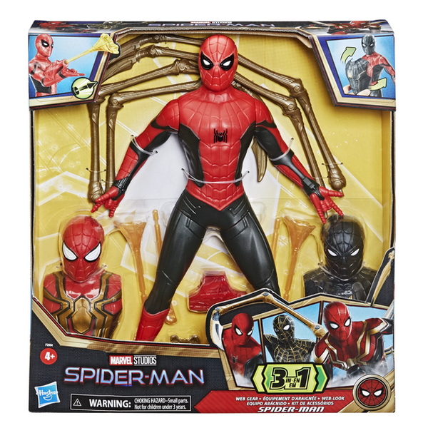 Marvel Spider-Man No Way Home 3-in-1 Action Figure Set - 12-inch | Time4Child