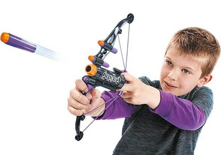 Marvel Avengers Hawkeye Longshot Bow NERF Toy with 6 Darts | Time4Child