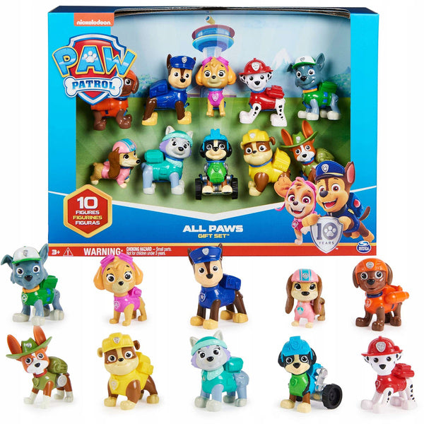 PAW Patrol All Paws Gift Set - 10 Collectible Figures | Time4Child