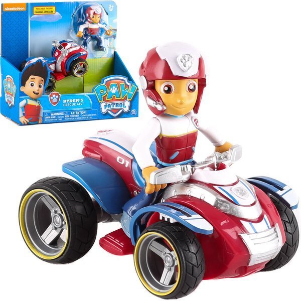 PAW Patrol Ryder's Rescue ATV Vehicle with Collectible Figure | Time4Child