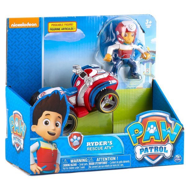 PAW Patrol Ryder's Rescue ATV Vehicle with Collectible Figure | Time4Child