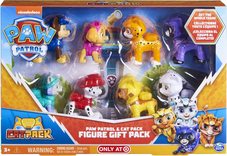 PAW Patrol & Cat Pack - 8-Figure Gift Pack Set | Time4Child