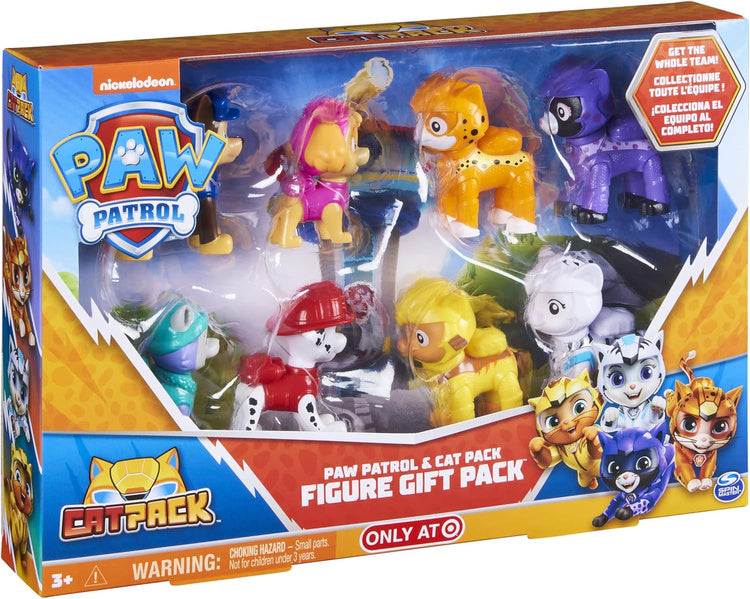 PAW Patrol & Cat Pack - 8-Figure Gift Pack Set | Time4Child